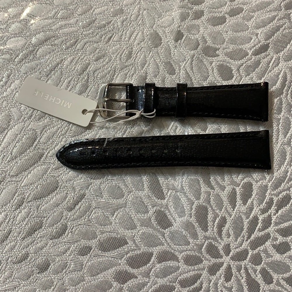 Michele 20mm Black Strap